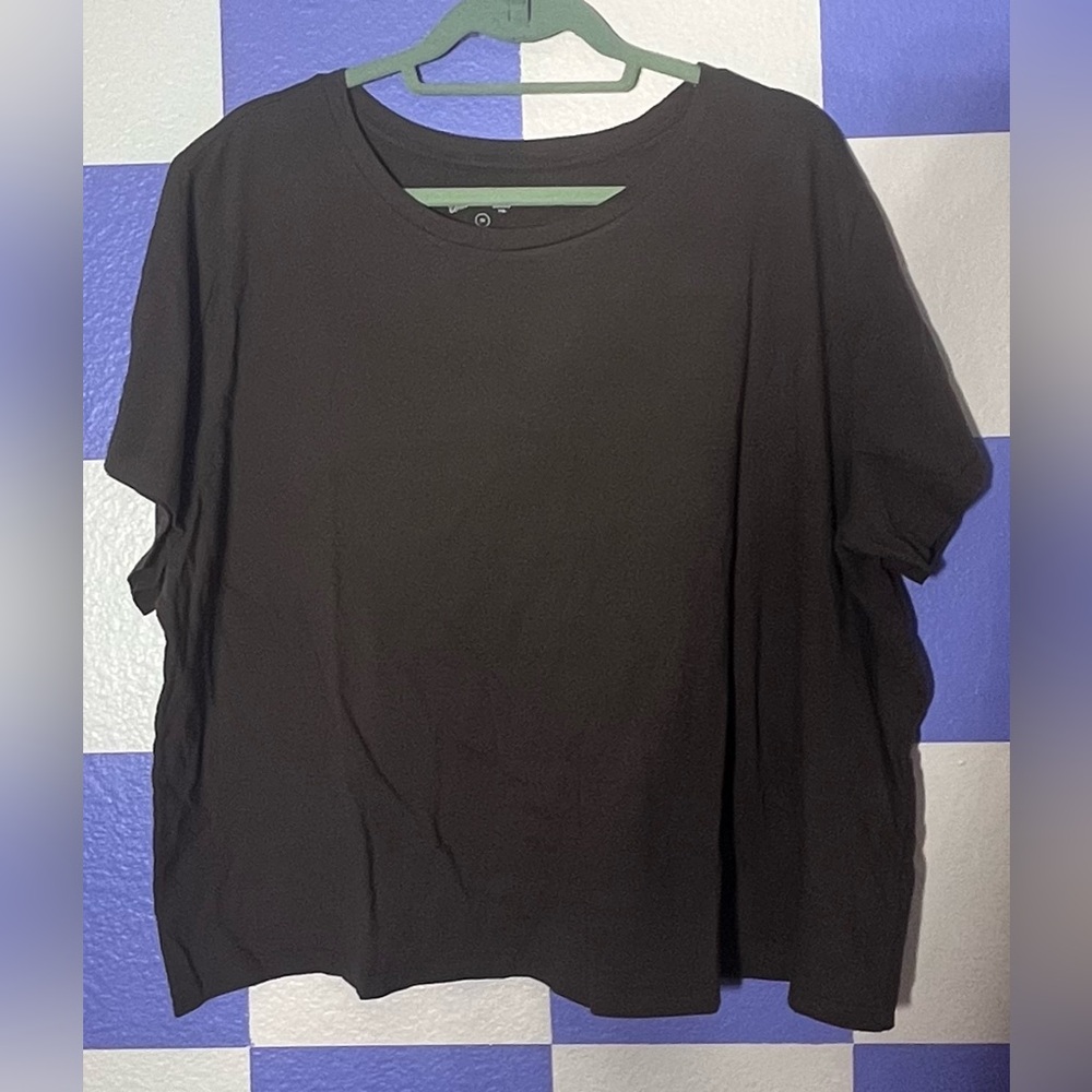 NWT Universal Thread Oversized Cotton Cropped Tee in Cocoa Mocha Brown